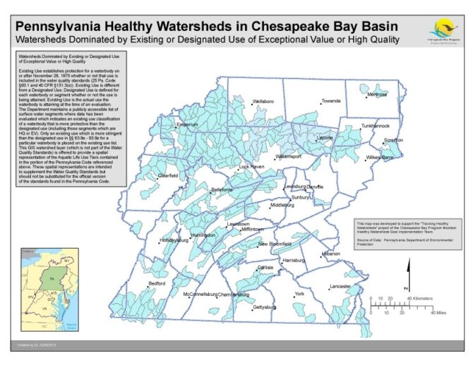 Watersheds Dominated by Existing or Designated Use of Exceptional Value